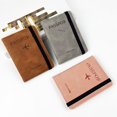 thumbnail image 3 of Bolsa de pasaporte antimagnética de cuero de PU, etiqueta de equipaje, traje de cuero, cepillo antirrobo, porta pasaporte, bolsa de identificación, funda para pasaporte en existencia, 3 of 5