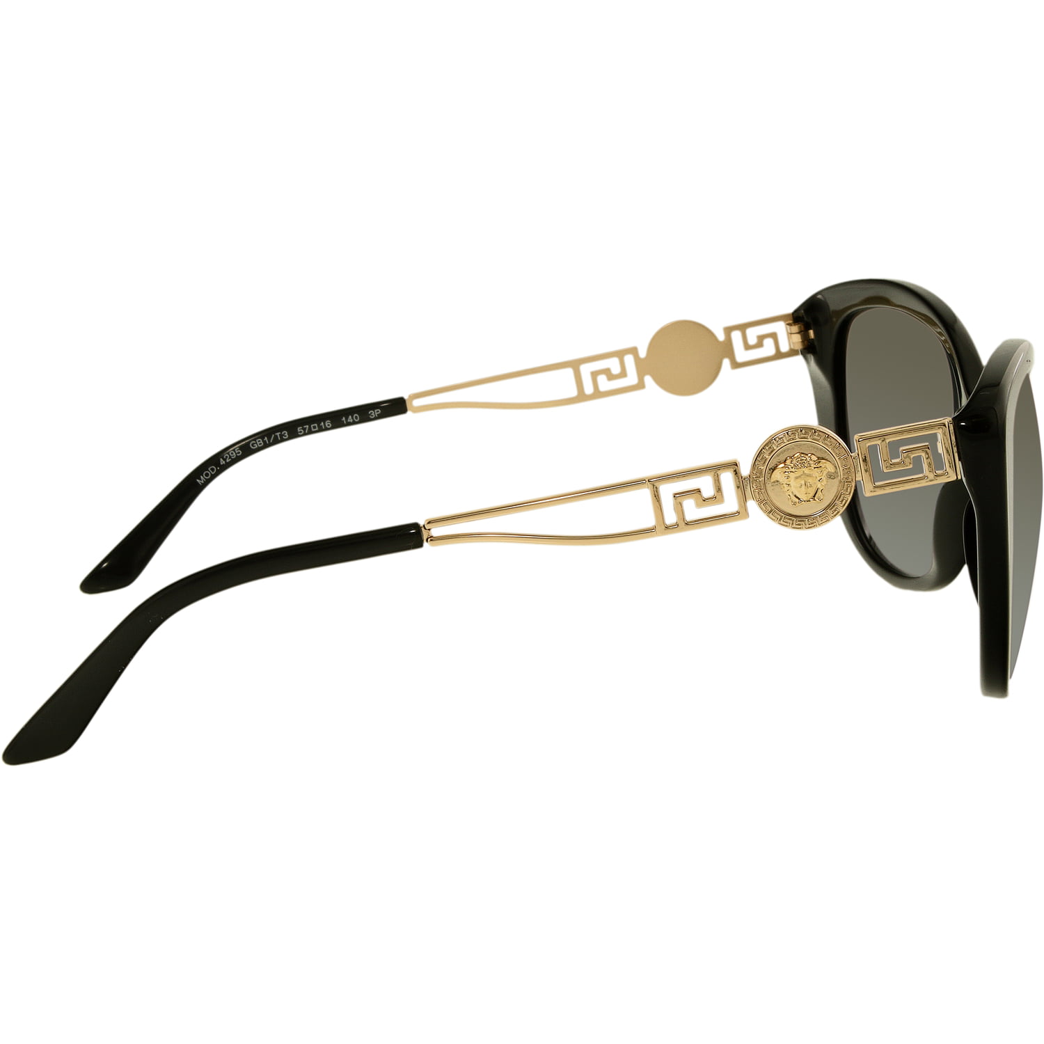 Versace Womens Polarized VE4295-GB1/T3-57 Black Butterfly Sunglasses