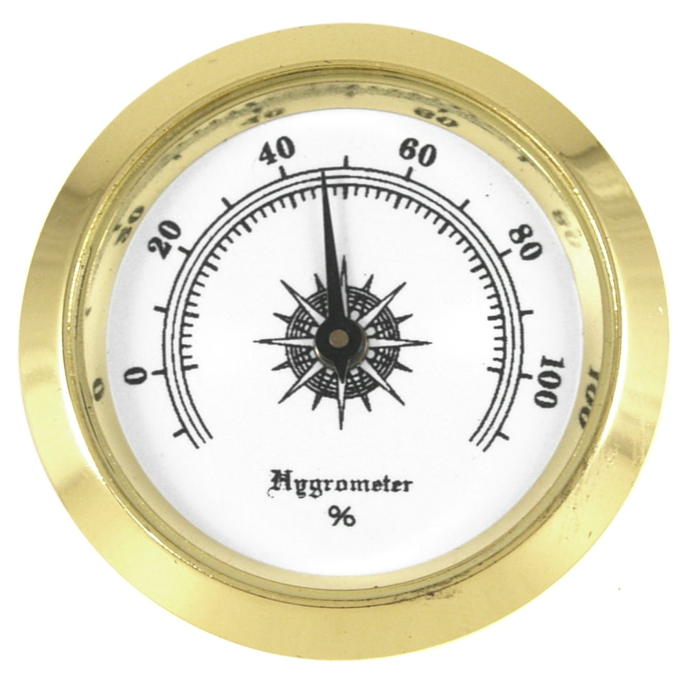 Small 2 Round Analog Hygrometer Humidity Gauge Humidor