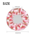 thumbnail image 6 of Kdxio Cute Watermelon Print Shower Cap for Women,Elastic and Reusable,Double Waterproof Layers Bathing Hat, 6 of 9