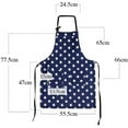 thumbnail image 4 of Linen Cooking Apron Adjustable Kitchen Apron Soft Chef Apron with Pocket for Women and Men, 4 of 6