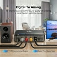 thumbnail image 4 of RGB Bluetooth Transmitter Receiver, 2-in-1 Bluetooth 5.3 Audio Receiver Transmitter, Bluetooth Audio Adapter for Old Home Stereo/Speakers TV with Display, USB, RCA, 3.5mm AUX, DAC, Coaxial, Optical, 4 of 11