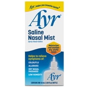 (4 pack) Ayr Saline Nasal Mist, for Daily Saline Nasal Care, 50mL