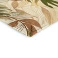 thumbnail image 4 of Jordan Manufacturing 44" x 21" Oasis Nutmeg Beige Leaves Rectangular Outdoor Chair Cushion with Ties and Hanger Loop, 4 of 12