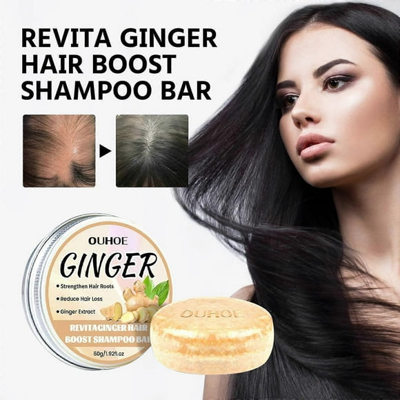 Ginger Shampoo Soap Refreshing Avoid-dandruff Oil- Smoothing Hair Nourishing Scalp Revita Ginger Hair Shampoo Bar