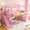 Pink, variant on Bellemave Full Size Loft Bed with Slide and Staircase, Metal Loft Beds with USB Port and LED Light, House Bed Frame with Storage and Play Space (Full,Pink)