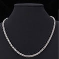 thumbnail image 4 of 4X Joyería de Moda Collares de Acero Inoxidable para Hombres Mujeres Keel Chain Gargantilla Collar 3 mm 24 Pulgadas, 4 of 8