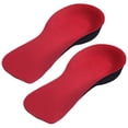 thumbnail image 1 of Cómodas plantillas ortopédicas 3/4 para zapatos, para hombres y mujeres, pies planos, insertos de talón rojo jinwen Plantillas para zapatos, 1 of 7