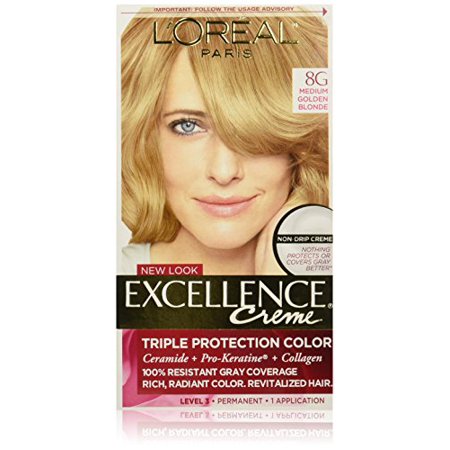 L Oreal Paris Excellence Creme Hair Color Medium Golden Blonde 8g