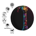 thumbnail image 2 of Kdxio Neon Psychedelic Giraffe for Tire Cover Wheel Protectors Tyre Covers Weatherproof Wheel Covers Universal Fit for Trailer Rv SUV Truck Camper Travel Trailers 14 inch, 2 of 5
