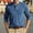 Blue, variant on DAFPZW Mens Shirts Fitted Long Sleeve Solid Color Crew Neck Pullover Button Athletic T Shirts with Pocket