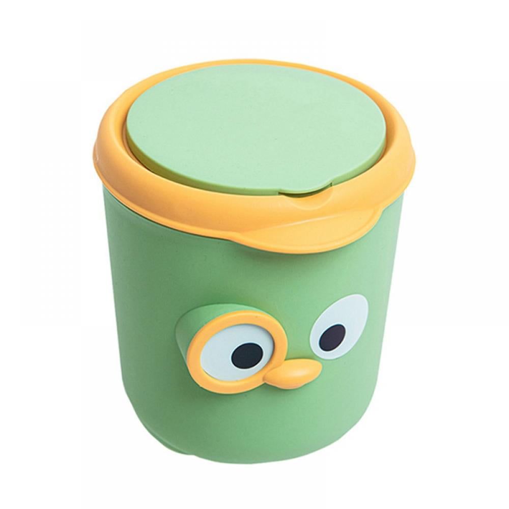 Desktop Mini Trash Can, Creative Cute Tall/short Garbage Can, Office Small  Waste Paper Bucket, Household Living Room Bathroom Dresser Countertop  Rubbish Can, Home And Office Supplies, Back To School Dorm Supplies 