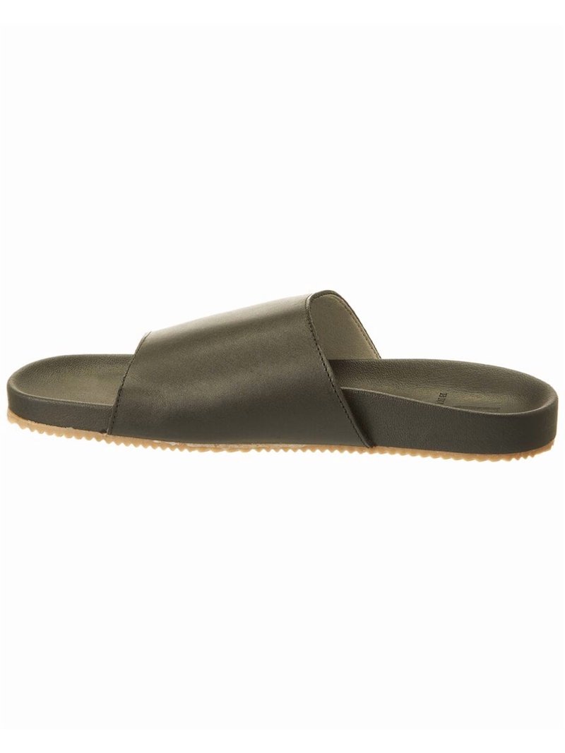 M by Bruno Magli Arthur Leather Slide, 9.5, Black - Walmart.com