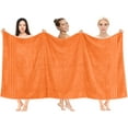 thumbnail image 6 of Dan River Bath Sheet 2 pack 35x70 in Quick Drying Oversized Soft Absorbent Cotton Towel - Orange, 6 of 8