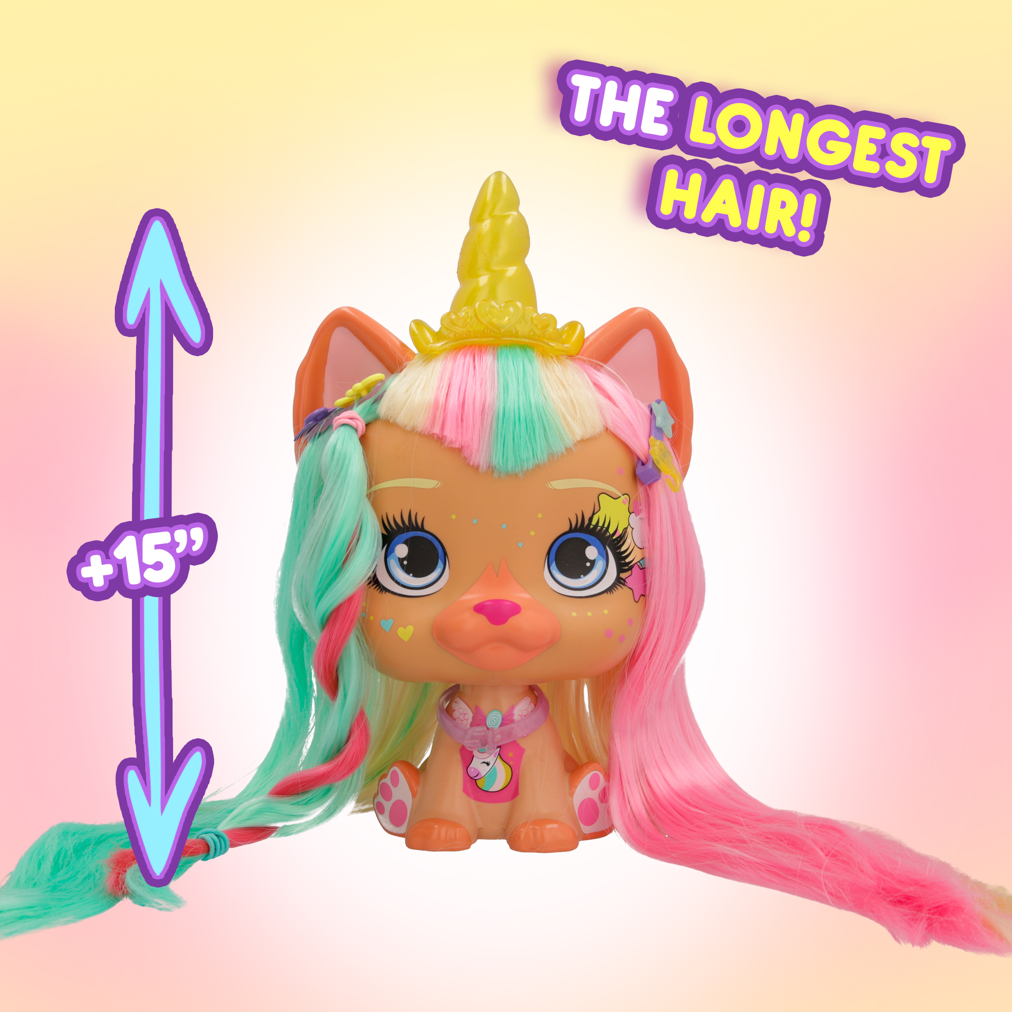 VIP Pets Color Boost Mega Pet Kiara - Exclusive Styling Head and 30 Accessories - image 3 of 16