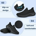 thumbnail image 4 of ShySun Mens Slip On Walking Shoes Non Slip Running Shoes Mesh Breathable Workout Shoes Lightweight Sneakers, 4 of 8