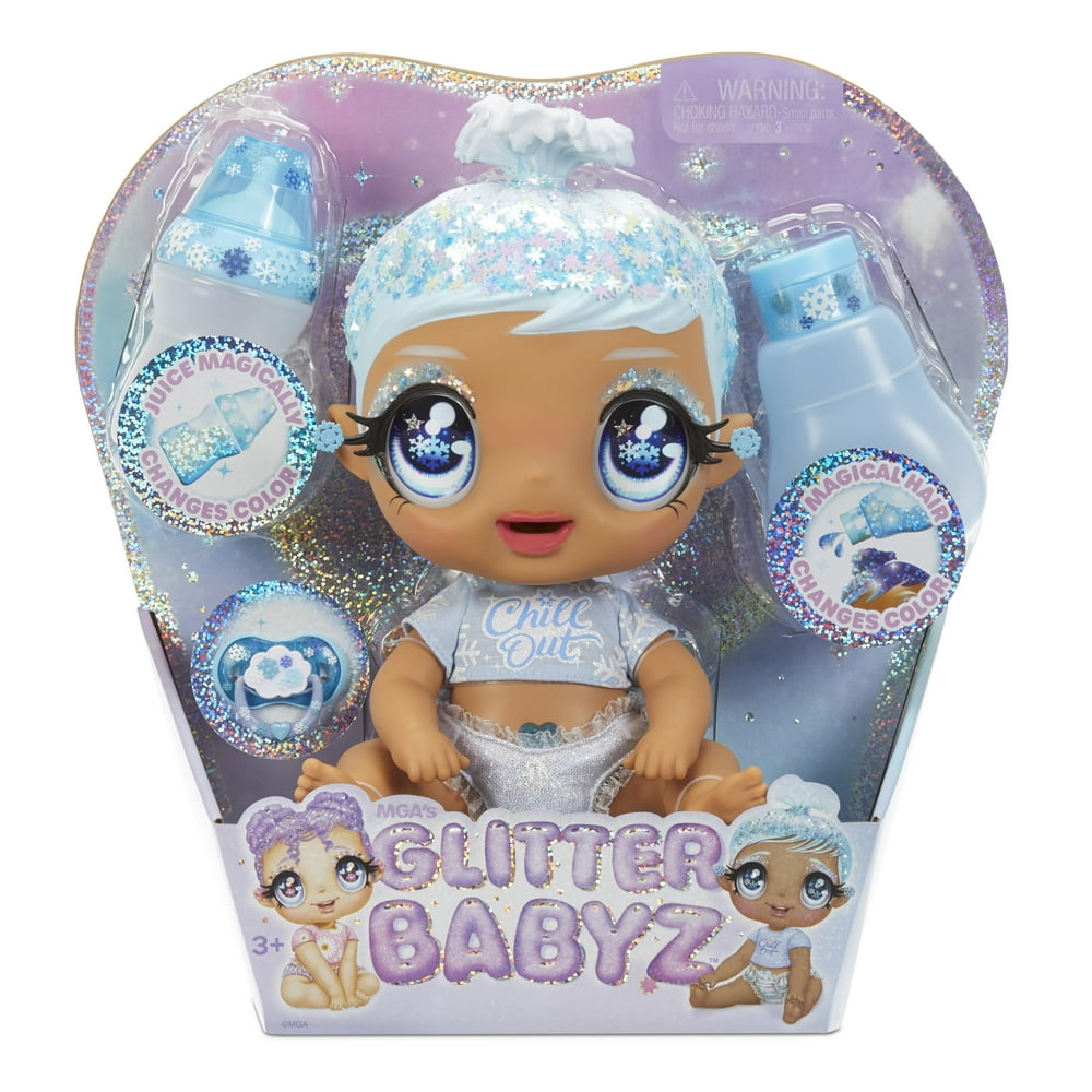Glitter Babyz January Snowflake Baby with 3 Magical Color Changes, Ages 3+