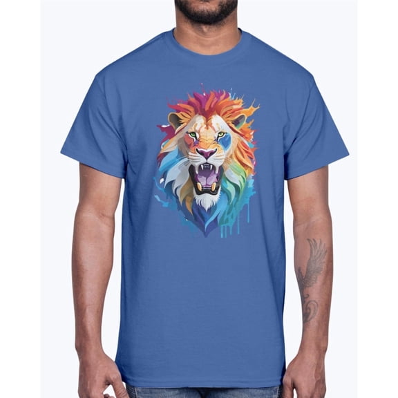 Animal Shirt, Tee Shirt with Lion, Lion Shirt
