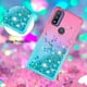 thumbnail image 4 of Funda para Motorola Moto G Pure Transparente con Brillos Carcasa Protectora Antigolpes con Glitter Brillante, 4 of 5