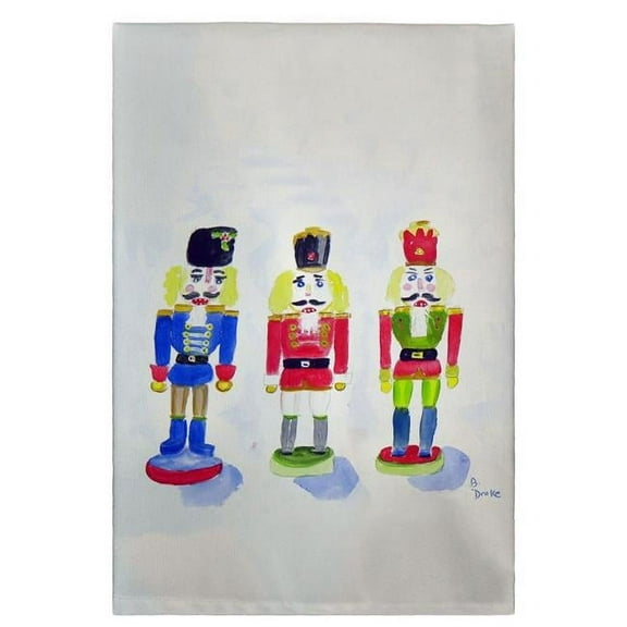 Betsy Drake GT460 Nutcrackers Guest Towel - 20 x 20 in.