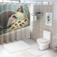 thumbnail image 7 of Orinice Cute Hedgehog Bathroom Decor Set with Hooks, Colorful Luxurious Polyester Fabric Fashion Shower Curtain for Chic Modern Bathroom Decor - Washable and Easy to Install 36x72, 7 of 7