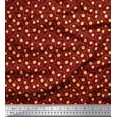 thumbnail image 1 of Soimoi Silk Fabric Artistic Leaves Print Fabric by Yard 42 Inch Wide, 1 of 5