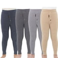 thumbnail image 1 of 2-14 Ans Tout-Petits Enfants Garçons Legging Thermique Doux Bébé Pantalon d'Hiver Extensible Pantalon en Molleton Collants Chauds et Confortables, 1 of 7