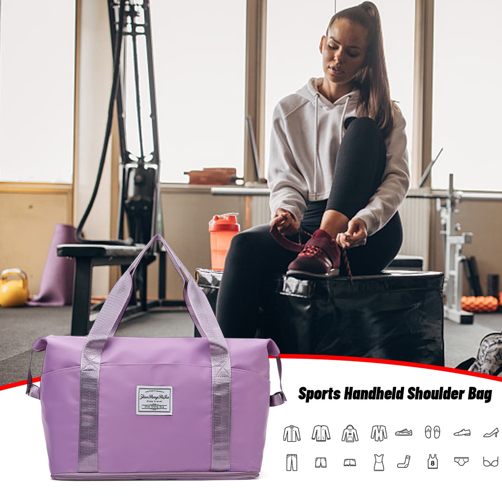 Blukids Duffle Bags for Sports and Weekend Travel,Expandable