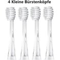 thumbnail image 5 of Cabezas de repuesto para cepillo de dientes compatibles con cepillo de dientes eléctrico para niños (4 cabezales de cepillo pequeños), 5 of 5