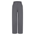 thumbnail image 5 of aidice Wide Leg Pants for Women Cotton Linen Loose Trousers with Pockets Baggy Comfy Casual Pants, 5 of 6