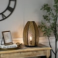 thumbnail image 2 of Northlight Laser-Cut Moroccan-Style Mandalas Iron Table Lamp - 15.75" - Black, 2 of 6