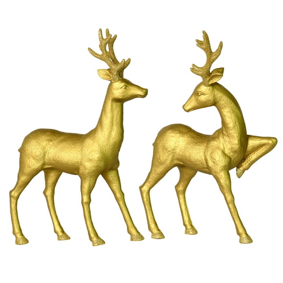 gold glitter reindeer