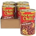 thumbnail image 5 of HORMEL Chili with Beans Canned Chili, Beef, No Artificial Ingredients, Shelf-Stable, 15 oz Steel Can (4 Pack), 5 of 13