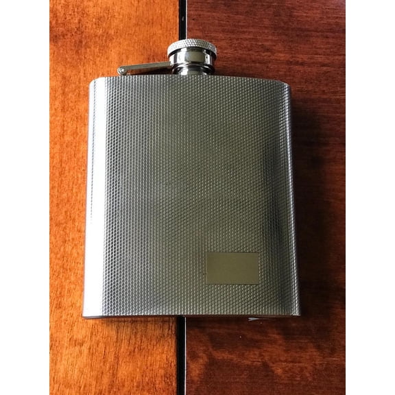 1308YBX-1 Mesh design 8 Oz flask, stainless steel