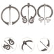 thumbnail image 5 of Juego de broches vikingos vintage - 3 piezas Alfileres de capa Broches de chal Alfileres Broche de capa medieval Joyería vikinga Alfiler de bufanda para chales Bufandas Trajes medievales, 5 of 6