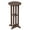Brown, variant on Gymax 21.5'' Round Bar Table Patio HDPE Bar Height Dining Table w/ Slatted Tabletop Brown