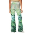 thumbnail image 3 of DISNIMO Green Palm Leaf Kids Bell Bottoms Pants for Girls 9-10 Flare Leggings Buttery Soft Yoga Pants Flare for Kids High Waisted Leggings Flare Work Girls Bell Bottoms Leggings, 3 of 7