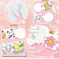 thumbnail image 5 of 30Pcs Round Hand Fan Blank Paper Fans Bulk Flat White Cardstock Unfinished Handheld with Plastic Handle DIY Painting Crafting for DIY Making, 5 of 6