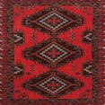 thumbnail image 1 of Ahgly Company Indoor Square Traditional Red Persian Area Rugs, 4' Square, 1 of 6