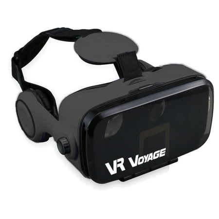 Virtual Reality Goggles With Built In Headphones - Charcoal