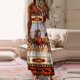 thumbnail image 2 of Vestido largo sin mangas con estampado de cuello en V y camisola suelta para mujer a la moda para mujer Pompotops ghjkhdj6907, 2 of 5