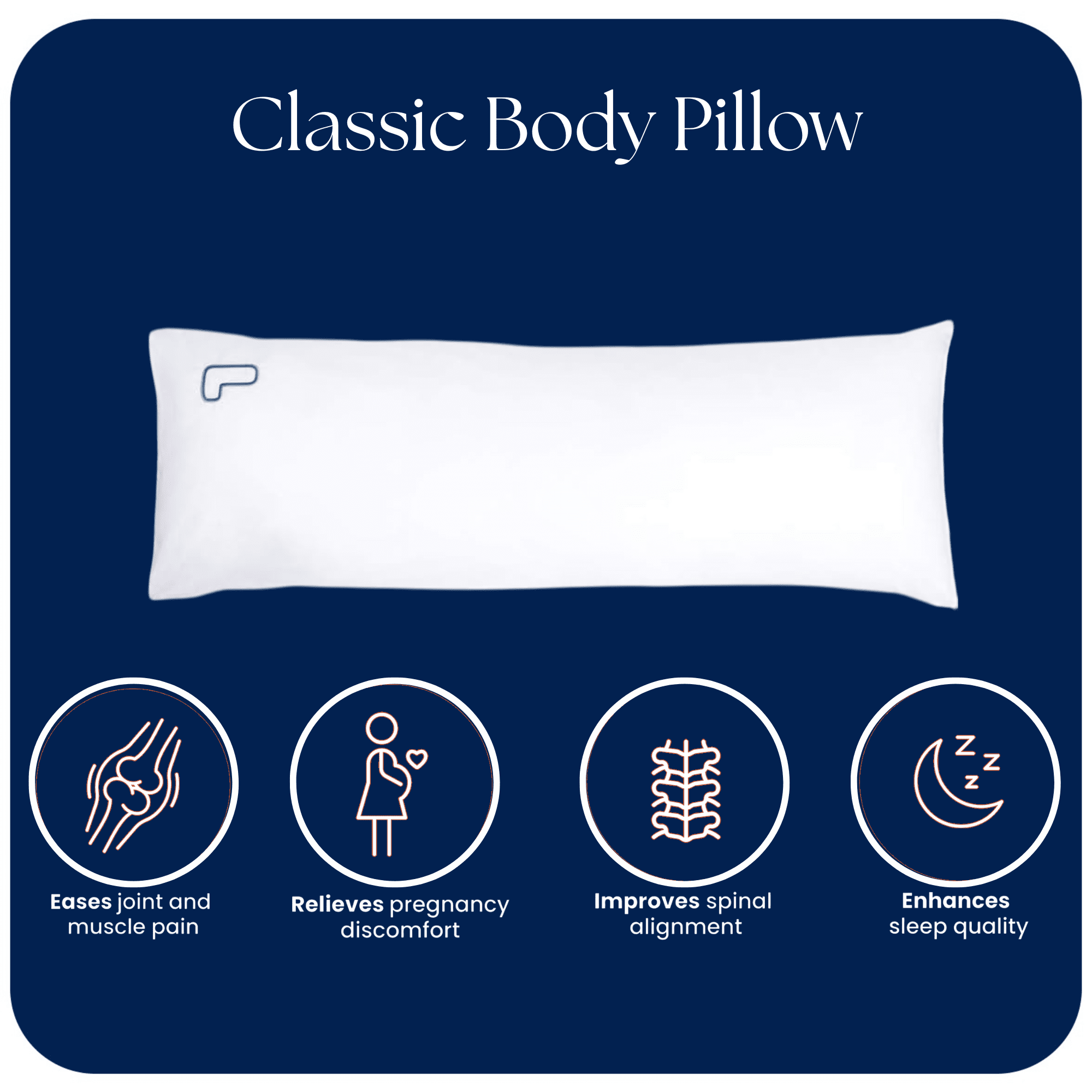 The snuggL: Standard Body Pillow 20x54 Long Body Pillow for Knee, Back and Shoulder Support with Cool Hypoallergenic Fibers