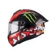 thumbnail image 2 of Casco De Moto Mt Helmets Targo S Piqueras B5 Rojo Brillo Mica Humo, 2 of 5