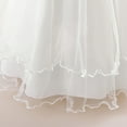 thumbnail image 4 of Kids Flower Girl Dress White Ruffle Sleeveless Baby Girl Tulle Dress Girl Birthday Dress Girls Dresses Size 8 Years, 4 of 9