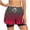 Z34 Wine, variant on Mifsaly Womens Athletic Shorts with Liner 2 in 1 Tie-Dye Print Double Layer Running Shorts High Waisted Workout Gym Yoga Biker Shorts Green,XXL