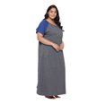 thumbnail image 4 of Oussum Women Nightdress Loungewear Dress Short Sleeve Long Sleepwear with Pockets, 4 of 8