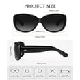 thumbnail image 7 of KALIYADI Oversized Polarized Sunglasses for Women Vintage Lady UV Protection Driving Sun Glasses, 7 of 7
