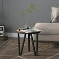 thumbnail image 1 of vidaXL Tea Table Black and Yellow Ø35 cm MDF, 1 of 3