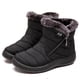thumbnail image 2 of Botas de tacón de 11 cm impermeables al tobillo de piel gruesa y ligera de invierno para mujer, 2 of 2