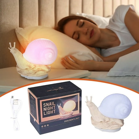 

XHXGZ Clearance Deal! 2024 Plug In Indoor Bedside Bedroom Atmosphere Animal Light USB 24 Color LED Night Light Snaildesktop Atmosphere Light for Girls Boys Kids Room Decor Night Light